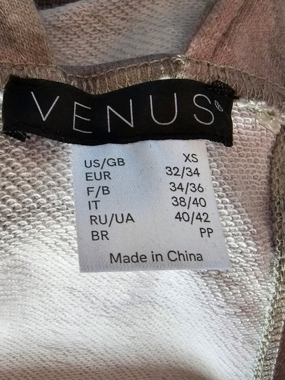 Venus Camoflauge Lounge Short Overalls, Size XS - Picture 3 of 6